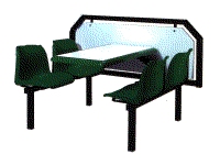 Abbey Office Supplies Furniture - Fast Food Economy Collection - SMGG4 with ODDA screen