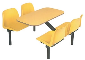 Abbey Office Supplies Furniture - Fast Food Economy Collection - 4 Seater EGH4