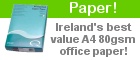 Paper - Ireland's best value A4 80gsm office paper