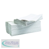 2Work Hand Towel 2-Ply Flushable White (Pack of 2430) 2W00270