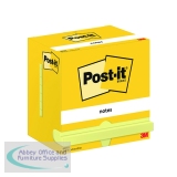 Post-it Notes 76x127mm 100 Sheets Canary Yellow (Pack of 12) 655-CY