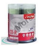 Imation CD-R 700Mb/80minutes Thermal Printable Spindle Pack of 100 17274