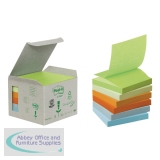 3M Post-it Note Recycled Z-Note 76x76mm Pastel Rainbow R330-1GB