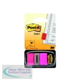 3M Post-it Index Tab 25mm Bright Pink 680-21
