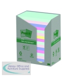 Post-it Recycled Ast Colour 76x127mm 100 Sheet (Pack of 16) 7100259665