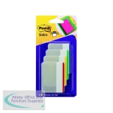 Post-it Index Flat Filing Tabs Assorted (24 Pack) 686-F1