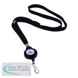 Announce Textile Lanyard with Badge Reel (Pack of 10) AA03627
