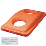 Addis Ecosort Recycle Lid Plastics Orange 507835