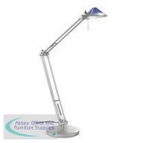 Alba Bluebird Halogen Desk Lamp 50W Grey/Blue
