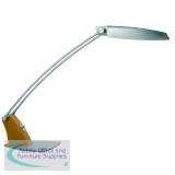 Alba Tendo Fluorescent Desk Lamp 11W Grey/Wood