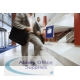 Nobo Foyer Combination Noticeboard Double-sided Drywipe and Blue Fabric W600x900mm Ref 1901925
