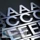 Nobo Chrome Letters 19mm Chrome Set of 200 1901937