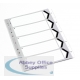 White Box A4 Mylar Index 1-5 White