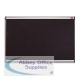 Quartet Prestige Noticeboard High-density Foam with Aluminium Finish W900xH600mm Black Ref QB343A