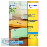 Avery Inkjet Address Labels 21 Per Sheet Clear (Pack of 525) J8560-25