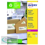 Avery Laser Label Recycled 21 Per Sheet Wht (Pack of 2100) LR7160-100