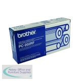 Brother Thermal Transfer Ribbon Refill Black Pack of 2 PC202RF