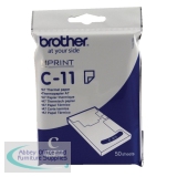 Brother Thermal Printer Paper A7 White C11