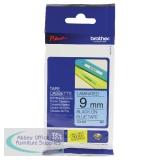 Brother P-Touch Tape 9mm Black/Blue TZE521