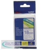 Brother P-Touch Tape 18mm Blue/White TZE243