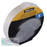 Fellowes Round Slimline CD Case Pack of 5 Clear 9834201