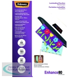 Fellowes A4 Self Adhesive Enhance Laminating Pouches(Pack of 100)53022