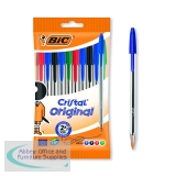 Bic Cristal Medium Ballpoint Pens Medium Assorted (10 Pack) 830865