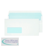 Blake PurelyEveryday Dl 90gsm Self Seal White Window Envelopes (Pack of 50) 13884/50PR 13884/50PR