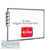 Bi-Office Aluminium Finish Magnetic Whiteboard 900x600mm MB0706186