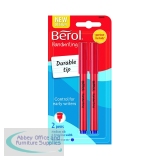 Berol Handwriting Pen Twin Blister Card Blue (Pack of 12) S0672920