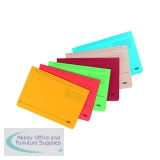 Elba Strongline Document Wallet Bright Manilla Foolscap Assorted (Pack of 10) 400099327