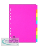 Elba Divider A4 10-Part Manilla 240gm Assorted 400008300
