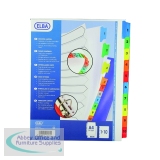 Elba A4 Extra-Wide Mylar Multi-Coloured Index 1-10 100204626