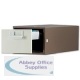 Bisley Card Index Cabinet 6x4 inches Single Coffee/Cream FCB14