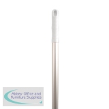 Heavy White Broom Handle 120cm White P03329