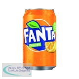 Fanta Orange 330ml Can Pack of 24 A00769