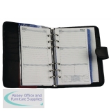 Collins Chatsworth Personal PU Organiser Black PR2999