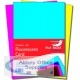 Owl Brand A4 Card Pack of 4 Sheets Fluorescent Assorted OBS01