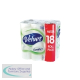 Triple Velvet Toilet Roll Pack of 18 White