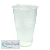 Plastic Pint Glass Clear Pack of 50 VPLFG617