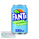 Fanta Pineapple + Grapefruit 330ml Cans (Pack of 24) 0402145