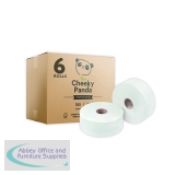 Cheeky Panda Professional 2-Ply Bamboo Maxi Jumbo Toilet Roll 300m (Pack of 6) PFMAXJRL6