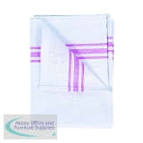 2Work Cotton Tea Towel 450x740mm White (Pack of 10) CX01693