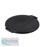 Durable Durabin Round Lid for 40 Litre Recycling Bin Black 1800520221