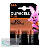 Duracell Plus Battery AAA Pack of 4 81275396