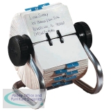 Rolodex Classic 500 Rotary Open Card File Chrome S0793610