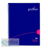 Graffico Hard Cover Wirebound Notebook 160 Pages A4 EN08810