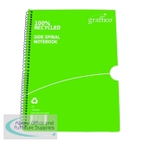Graffico Recycled Wirebound Notebook 100 Pages A5 (10 Pack) EN10994