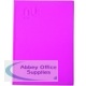 Nuco Nu Elite Polypropylene Cover A4 Pink EL00374