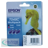 Epson R300/RX500 Inkjet Cartridge Multi Pack Cyan/Magenta/Black C13T048C40